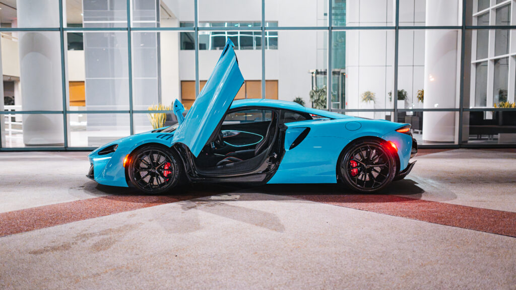 McLaren Artura hybrid supercar rental available in Long Island