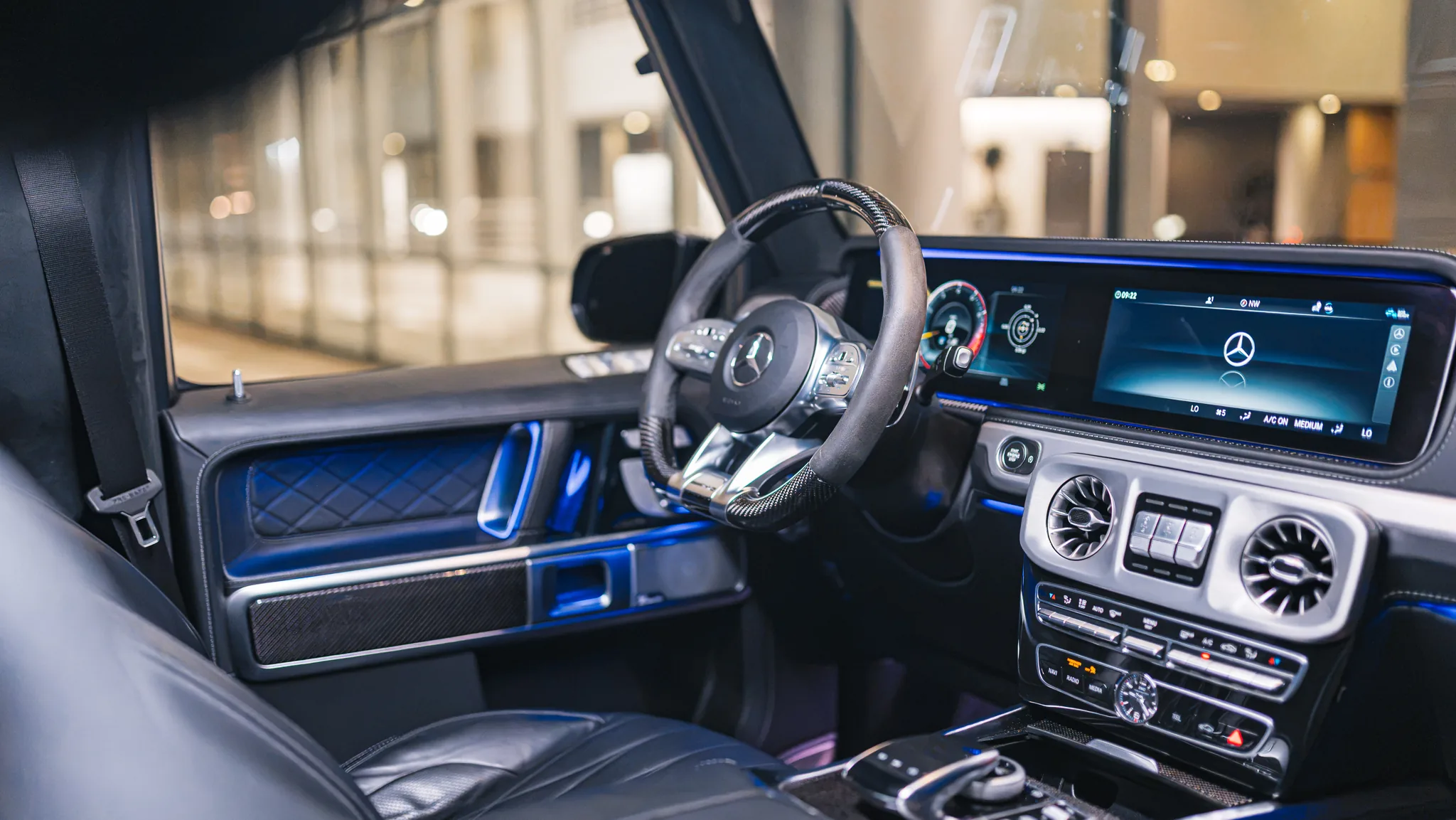 Blue Mercedes AMG G 63 gallery photo 7 of 10 for Monarq Motors.