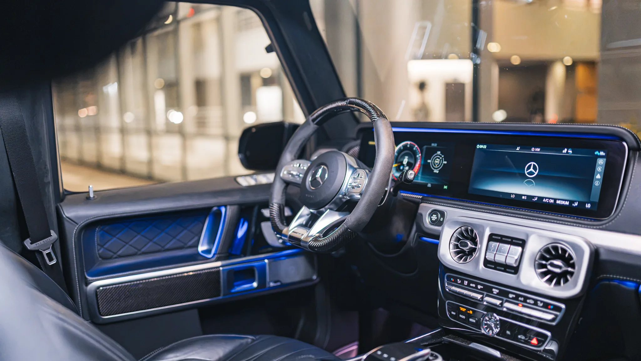 Blue Mercedes AMG G 63 gallery photo 8 of 10 for Monarq Motors.