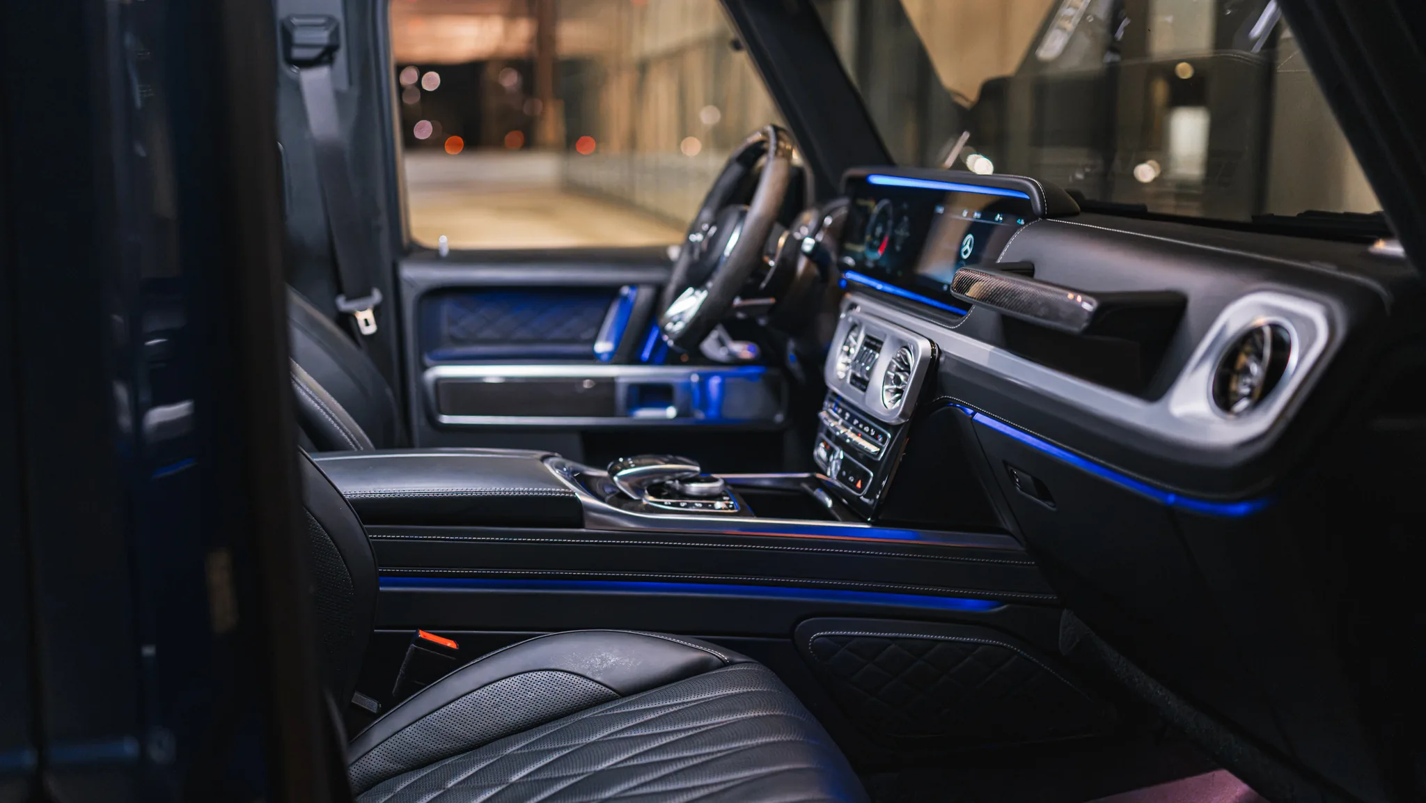 Blue Mercedes AMG G 63 gallery photo 9 of 10 for Monarq Motors.